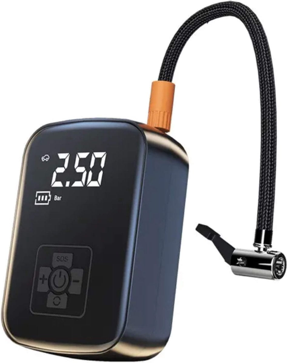 Draadloze luchtcompressor – Draagbare autobanden pomp / Fietspomp – 12V – Max 150psi – 30L/min – Auto accessoires