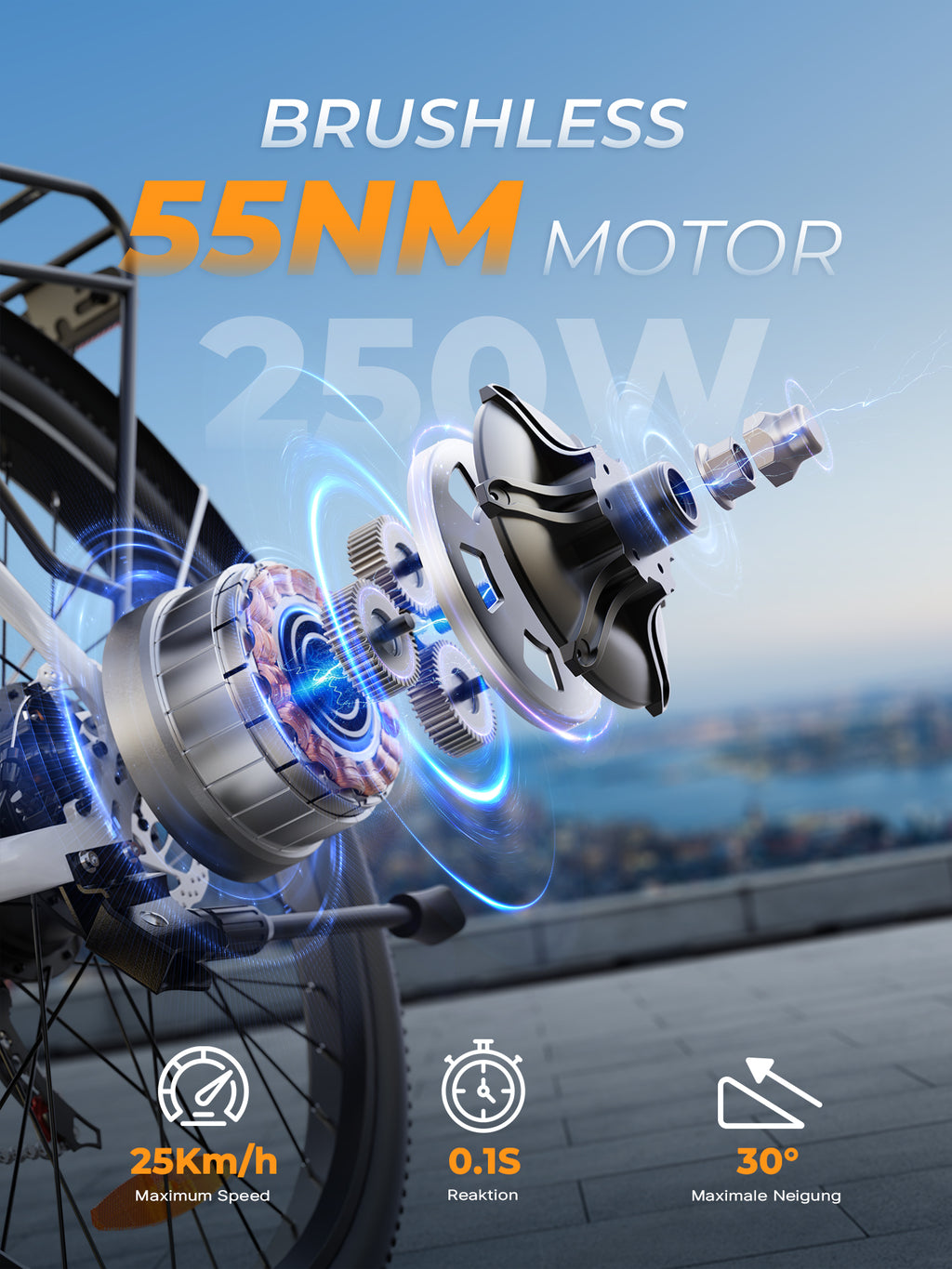 500W 48V Elektrische Fiets – Krachtige E-Bike met 26” Wielen en 65 km Actieradius