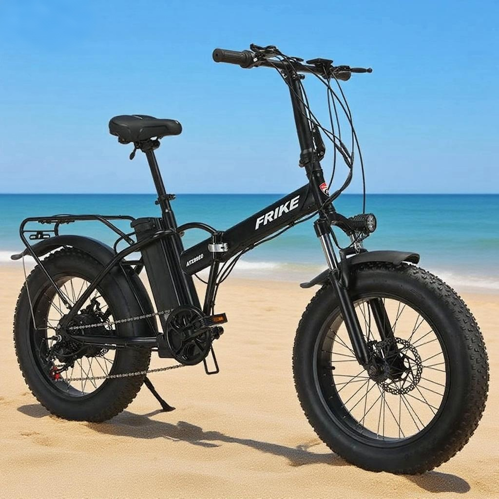 Opvouwbare Elektrische Fatbike – 20x4.0″ fat tyres • 36V 250W • Beach & Snow E‑Bike voor Volwassenen