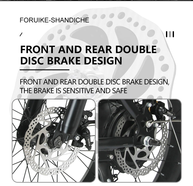 Opvouwbare Elektrische Fatbike – 20x4.0″ fat tyres • 36V 250W • Beach & Snow E‑Bike voor Volwassenen