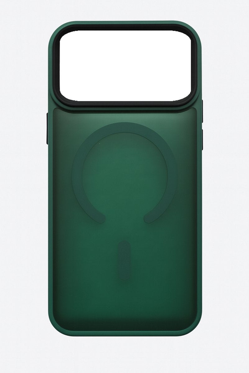 iPhone 17 Pro Max Hoesje – TPU Backcover met MagSafe – Schokbestendig & Gripvast - Groen