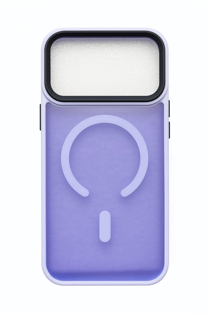 iPhone 17 Pro Max Hoesje – TPU Backcover met MagSafe – Schokbestendig & Gripvast - Lichtpaars