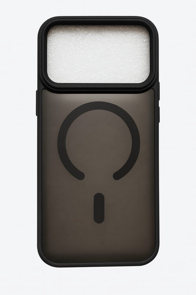 iPhone 17 Pro Max Hoesje – TPU Backcover met MagSafe – Schokbestendig & Gripvast - Zwart