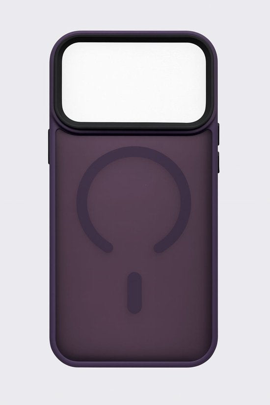 iPhone 17 Pro Max Hoesje – TPU Backcover met MagSafe – Schokbestendig & Gripvast - Paars